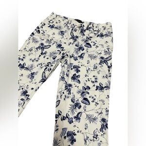 TALBOTS - The Perfect Crop Monkey Toile Print